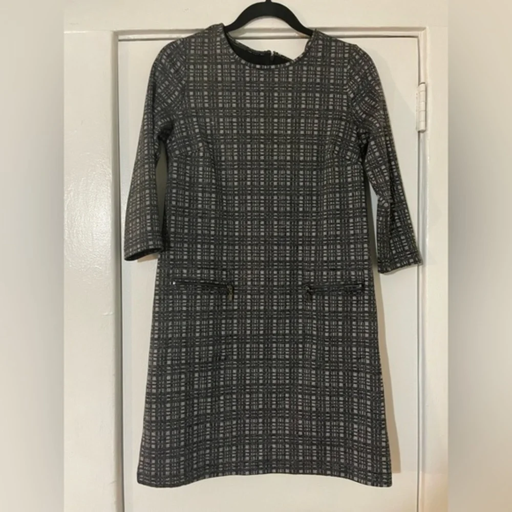 Ann Taylor Grey Plaid‎ Dress Size XS